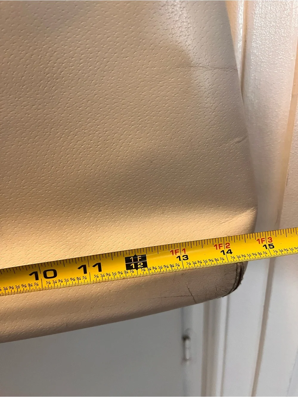 kate spade cream leather tote with gold-tone logo